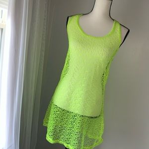INGEAR RESORT Neon swimsuit coverup womens size medium M